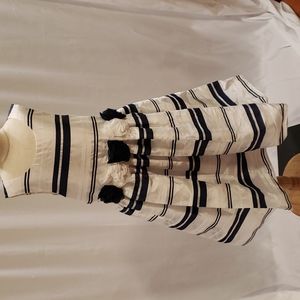 American Princess Girls Size 14 Navy Blue and White Special Occasion Dress
